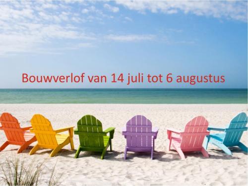 Bouwverlof zomer 2018