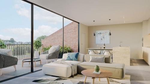 Blommekens Eeklo appartement leefruimte terras
